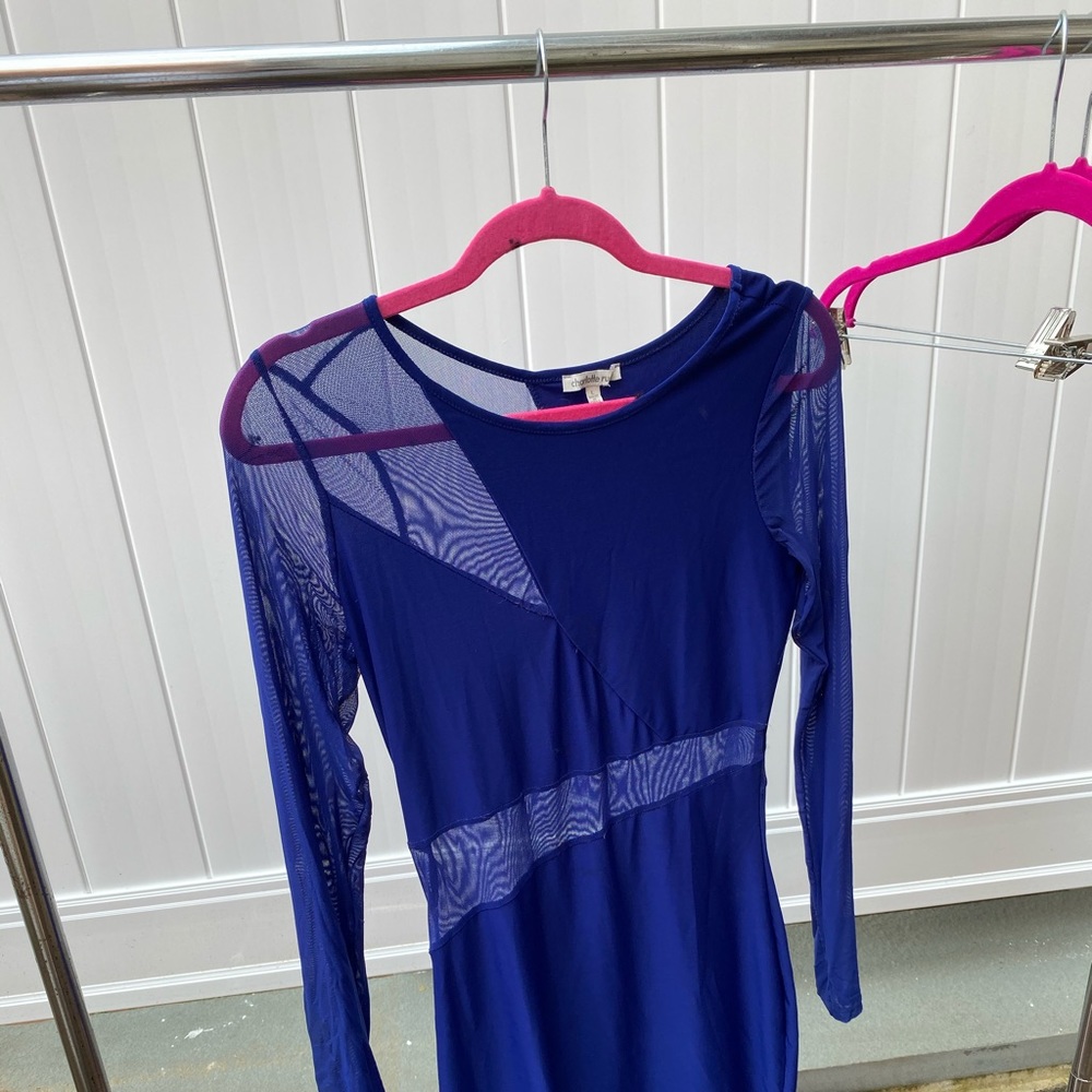 Blue sexy dress